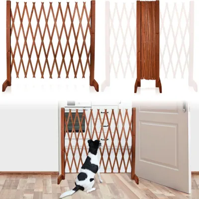 Produktbild von Stimo Hundezaun Türschutzgitter Absperrgitter 30-117cm Hund Schutzgitter Treppen Schutz Sicherheits Türgitter Zaun