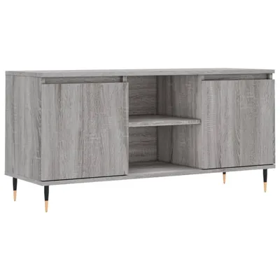 Image de vidaXL Armoire TV Gris Sonoma 104x35x50 cm Bois composite