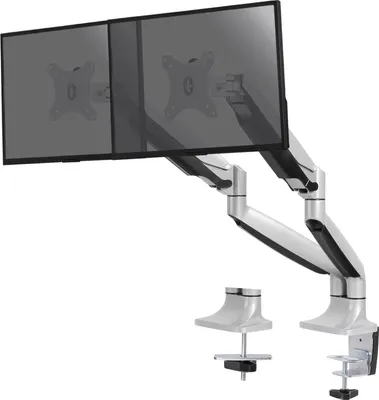 Image de Support de bureau Full Motion pour 2 écrans PC 13"-32"