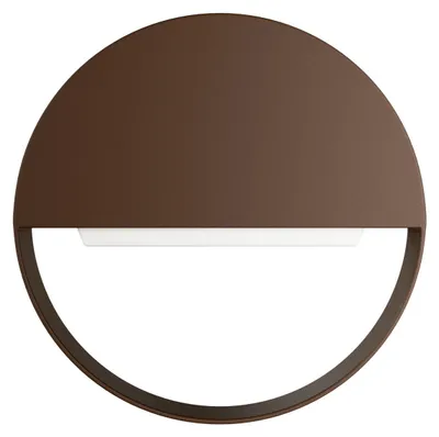 Immagine prodotto di Clos Wall 8 120 Applique LED da esterno 8W Switch CCT 3000K/4000K/5000K Corten Texturizzato - Segnapasso Beneito & Faure