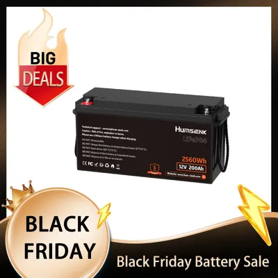 Immagine prodotto di Batteria LiFePO4 – Batteria al litio – Batteria AGM – Batteria per camper – 12V 200Ah – Oltre 15.000 cicli di carica