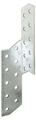 Image de Alberts 837419 Ancrage de pannes chevron, gauche, galvanisé sendzimir, 32 x 32 x 170 mm, set de 100 pièces
