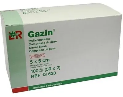 Immagine prodotto di Gazin compresse di garza 5 x 5 cm, 100 compresse