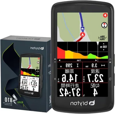 Produktbild von Fahrradcomputer mit GPS – Navigationsgerät – Fahrradnavigation – 50 Stunden Akkulaufzeit – 35-Zoll-Display – Schwarz