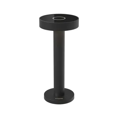 Produktbild von SOMPEX Boro Tischleuchte, Höhe: 220 mm, ø: 90 mm, Schwarz Alu