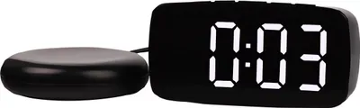 Obrázek produktu pro Verk 27443 LED Digitální vibrační budík s teploměrem, černý