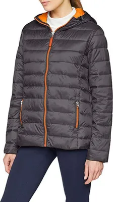 Image de Result Urban Snowbird Veste matelassée avec capuche pour femme BC3254 (L) (Gris/Orange)