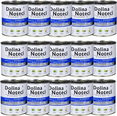 Immagine prodotto di DOLINA NOTECI PREMIUM cibo umido per cani ricco di merluzzo con broccoli 800g