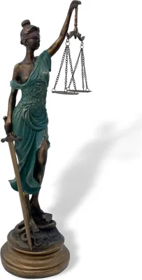 Produktbild von Skulptur Justitia Göttin der Gerechtigkeit Waage Figur im Antik-Stil 53cm