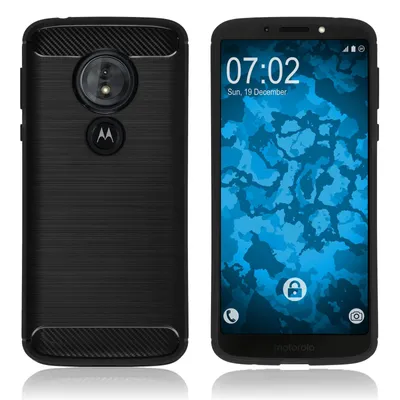 Produktbild von PhoneNatic Case kompatibel mit Lenovo Moto G6 Play - schwarz Silikon Hülle Ultimate Cover