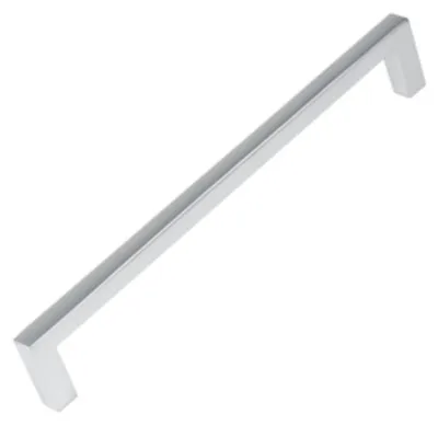 Productafbeelding van Zamak meubelgreep, afstand tussen de gaten 160 mm, mat chroom, set van 12 stuks