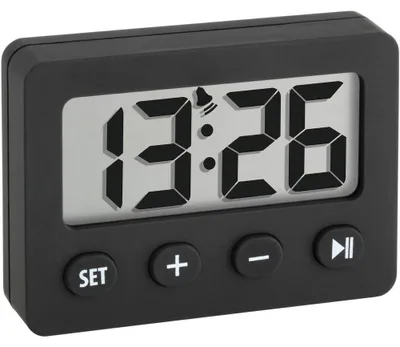 Produktbild von TFA Dostmann Digitalwecker, 60.2014.01, Timer und Stoppuhr, Weckfunktion, Gummib