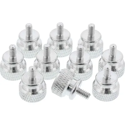 Produktbild von InLine Rändelschrauben für Gehäuse, Alu, silber, 10er Pack, Metall, Silber