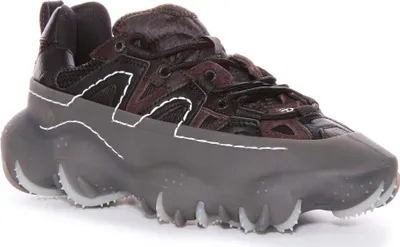 Produktbild von Diesel Herren SPrototype P1 Utility Layered Mesh GummiKäfig LederMeshSneaker in Schwarz Grau – 9 Großbritannien - 43 EU - 10 US / Schwarzgrau