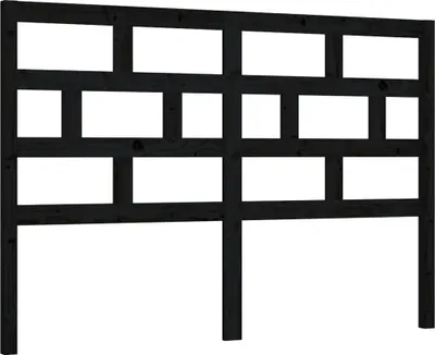 Obrázek produktu pro vidaXL Čelo postele černé 141x4x100 cm Masivní borovicové dřevo