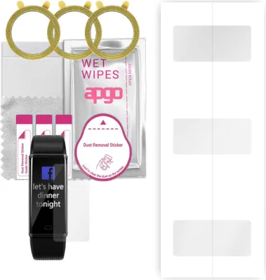 Produktbild von apgo 3 Stück Schutzfolie, klar, kompatibel mit Acme ACT307 Smartwatch, Hydrogel Displayschutzfolie mit Positionierhilfe, Displayfolie, robust und kratzfest