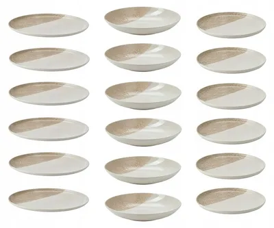 Produktbild von IKEA KRUSTISTEL Essservice für 6 Personen, 18 Teile, hellbeige