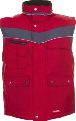 Produktbild von Planam Winterweste Plaline Gr. 3XL rot/schiefer