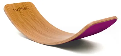 Produktbild von Wobbel Board Original - Bambus, Filz lila