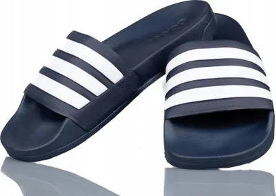 Produktbild von Adidas Adilette Cloudfoam, Männlich, Erwachsener, Rutschen, Blau, Weiß, Abbildung, 39.3 (39 1/3)