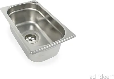 Obrázok produktu pre 1 1/2" drez z nehrdzavejúcej ocele Drez 265x160x150 mm Stánok s občerstvením