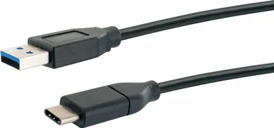 Produktbild von Schwaiger USB-Kabel 3.1 St. C->3.0 TypA 1,00m schwarz