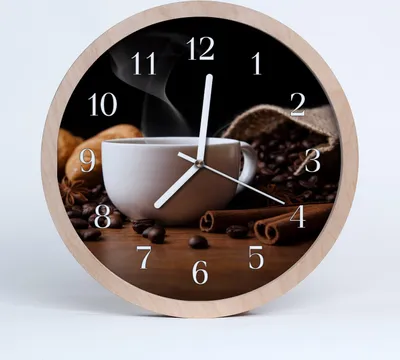 Produktbild von Holzuhr 20fi cm wanduhr - Kaffee