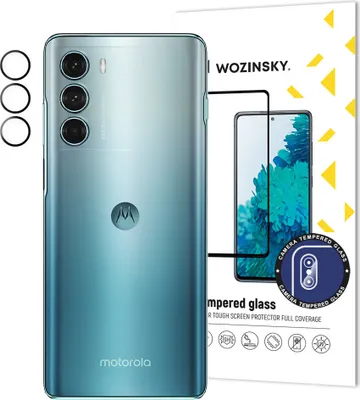 Zdjęcie produktu dla Wozinsky Szkło Hartowane 9H do Aparatu Motorola Moto G200 5G - Czarny KP24449
