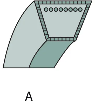 Produktbild von Keilriemen passend für JOHN DEERE D 140, D 150, Vergl. GX20571, GX21833
