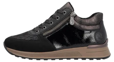 Productafbeelding van Rieker sportieve veterschoen, zwart