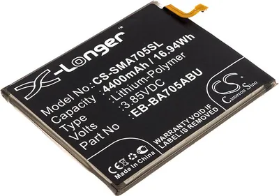 Produktbild von TECHTEK Akku Kompatibel mit [Samsung] Galaxy A70, Galaxy A70 2019, SM-A705, SM-A705 SM-A705F, SM-A7050, SM-A705F/DS, SM-A705FN, SM-A705FN/DS, SM-A705