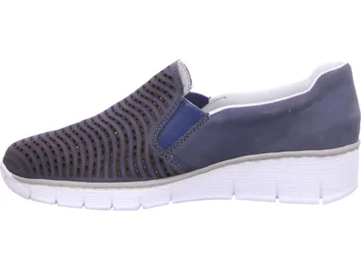 Zdjęcie produktu dla Rieker damskie loafersy 25658-41, 25658-42, 25658-40 RIE-53792 niebieski 41