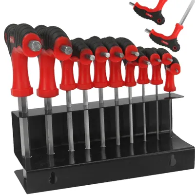 Produktbild von MAR-POL M66435 Innensechskantschlüssel Set Metallständer 10-teilig