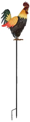 Produktbild von GLOBO 36018 SOLARLEUCHTE METALL BRAUN, 1XLED Solarleuchte Metall braun, Metall schwarz, Metall gelb, orangefarben, Druckschalter, Akku inkludiert AAA 300mAh 1.2V, IP44, Hahn auf Erdpitz, LxBxH: 285x130x1000mm, inkl. LED 0.024W 3V, 3000K