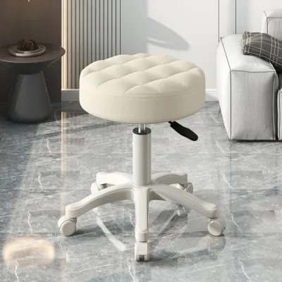 Image de Fauteuil pivotant sur roulettes - Beige