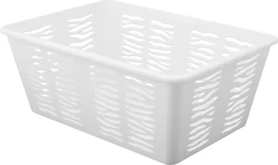 Image de BRANQ Zebra L 30 x 20 cm - Panier de rangement en plastique / Panier de stockage en plastique