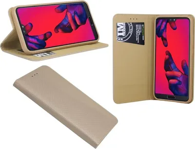 Produktbild von Huawei P20 Pro Handyhülle Tasche Flip Case Smartphone Schutzhülle Gold