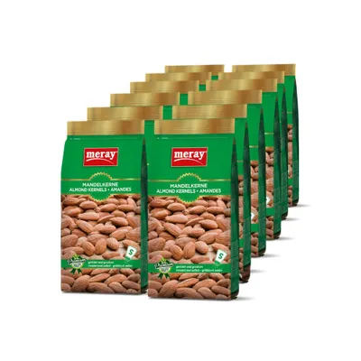 Immagine prodotto di MERAY Granella di mandorle tostate e salate 150 g - 12 confezioni
