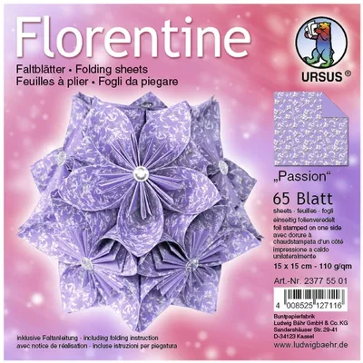 Produktbild von Faltblätter Florentine Passion 15x15cm