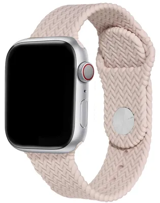 Produktbild von imoshion Geflochtenes Silikonarmband für das Watch Series 1 t/m 9 / SE (38/40/41 mm) | Series 10 / 11 (42 mm) - Rosa