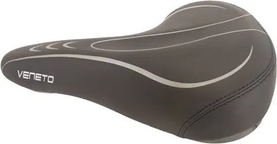 Produktbild von Edge Bicycle Sattel Veneto inkl. Rückhalterung und Hinterlicht - schwarz