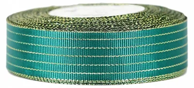Produktbild von Pogotowie Florystyczne WRL25 Ripsband Goldene Linien 25mm