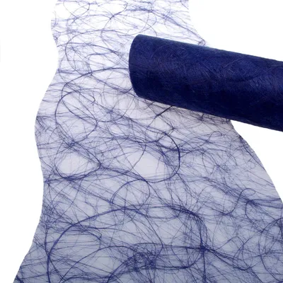 Produktbild von Sizoweb Tischband Wellenschnitt dunkelblau ca. 25 cm Rolle 25 Meter - 64W 035-R 250
