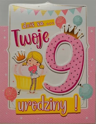 Zdjęcie produktu dla Karnet Urodziny 9 - YEKU