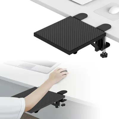 Image de Supports ergonomiques pour bureau – Accoudoirs – Pliables – Structure en acier – Robustes – 20 x 24 cm