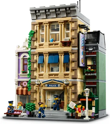 Produktbild von LEGO 10278 Icons Polizeistation, großes Bauset für Erwachsene, Bauen mit Modulen