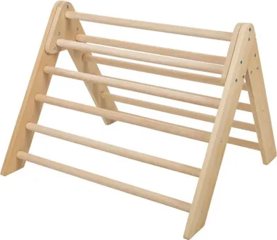 Produktbild von Playtive Kletterdreieck Buchenholz Indoor Kinder Klettergerüst Kletterleiter