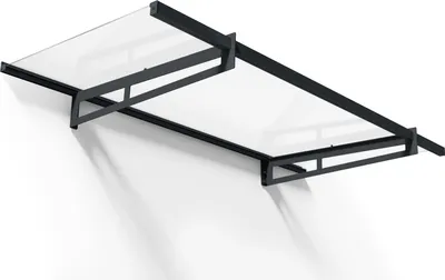 Produktbild von Transparente markise 93,5x205cm dunkelgrau Palram 706595