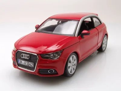 Produktbild von Bburago 18-22127 - Modellauto -  Audi A1 (schwarz, Maßstab 1:24 ) Modell Auto Spielzeugauto