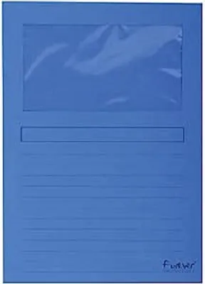 Produktbild von Exacompta 50102E Fenstermappen Packung, 100 Stück, mit Organisationsdruck aus Re